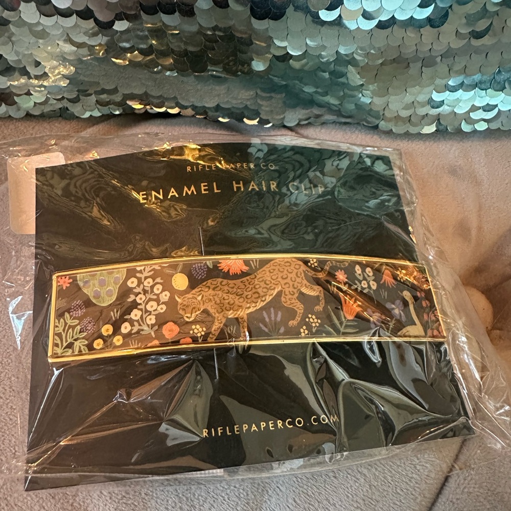 Rifle Paper Co. Menagerie Print Enamel Hair Clip